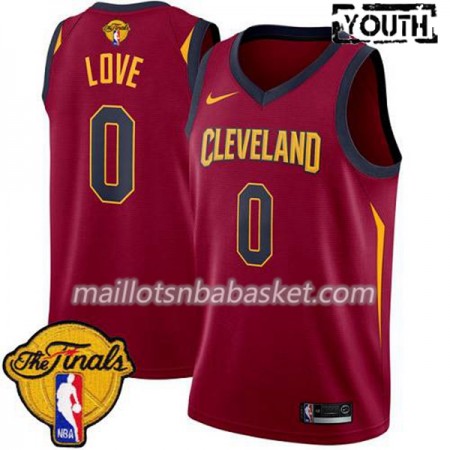 Maillot Enfant Cleveland Cavaliers Kevin Love 0 2018 NBA Finals Nike Rouge Swingman